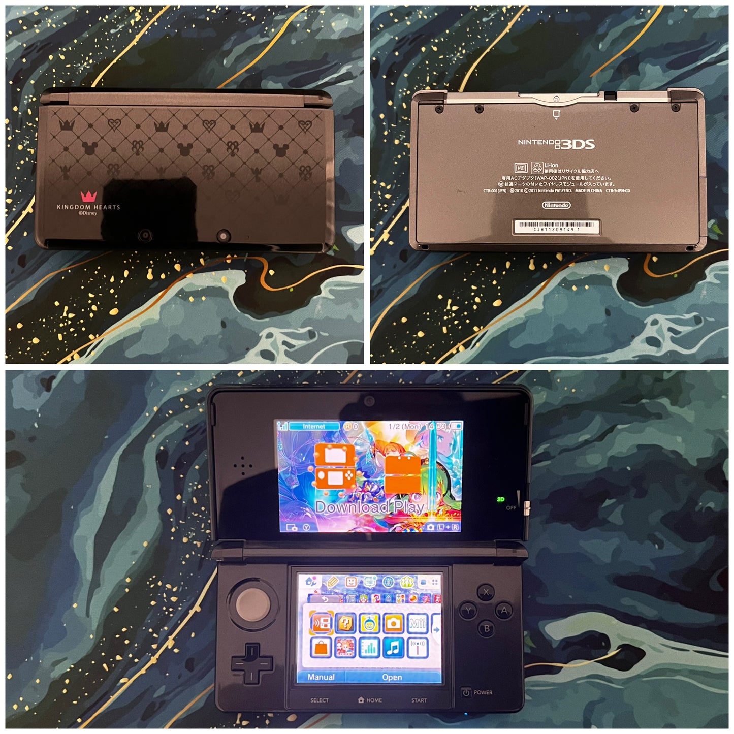 3DS with Accessories (Screen Protector/Charger/Clear Shell/Case)