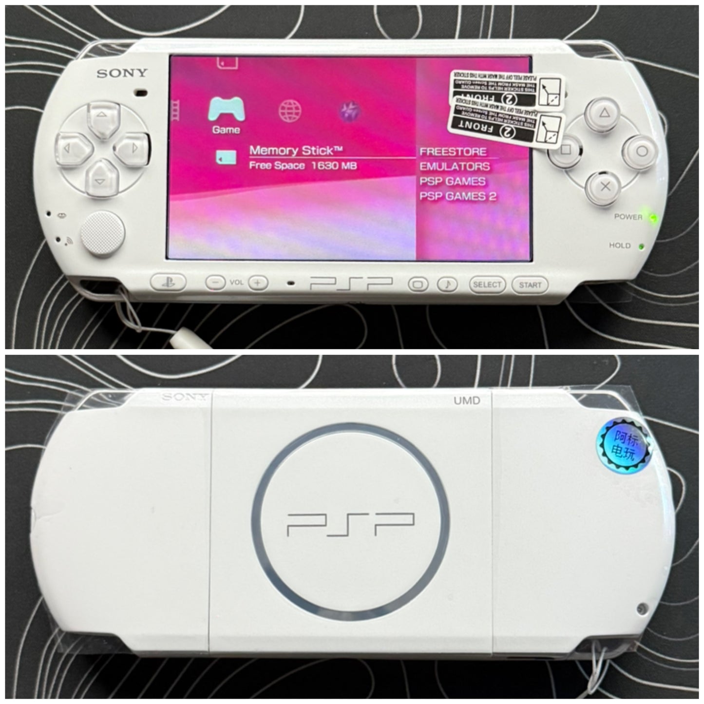 PSP 3000 Fully Customized Per your request w (Free Pouch & Transparent Clear Shell, Wrist strap, Charger)