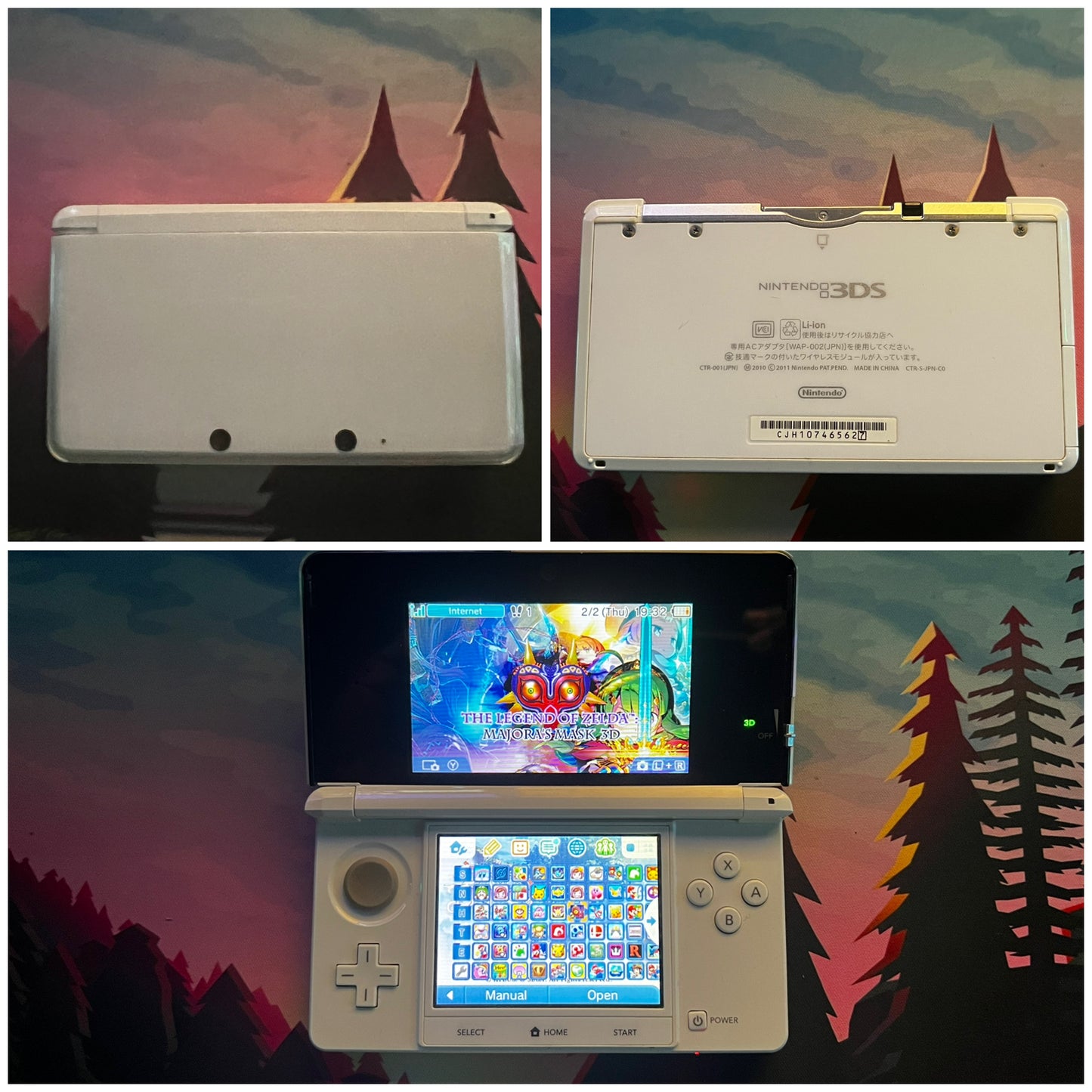 3DS with Accessories (Screen Protector/Charger/Clear Shell/Case)