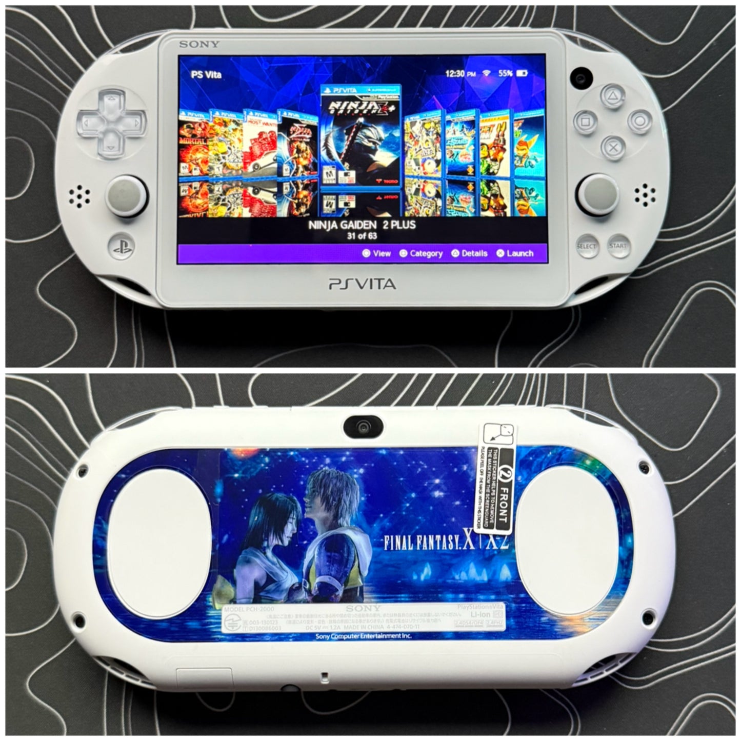 Psvita 2000 Fully Customized with (Case/Charger/Screen Protector/Wrist Strap/Clear Shell)